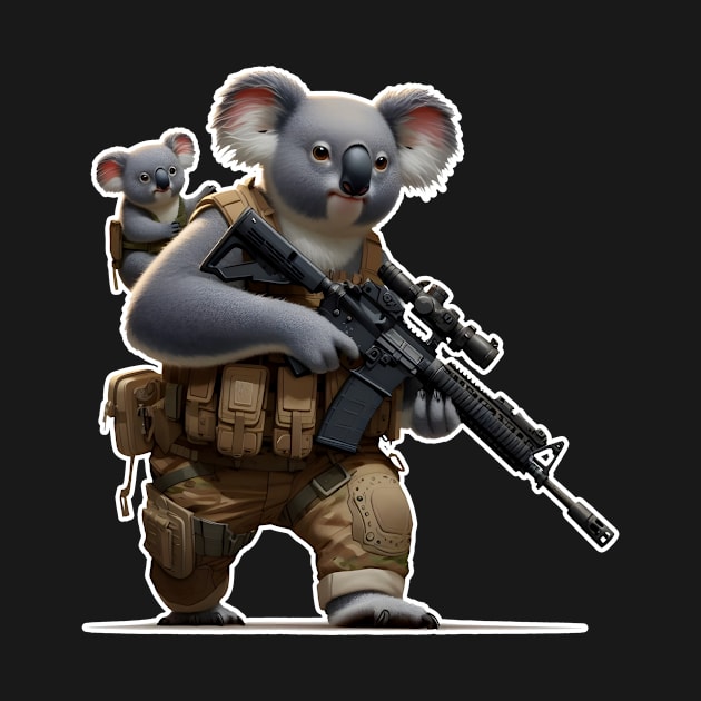 Tactical Koala by Rawlifegraphic