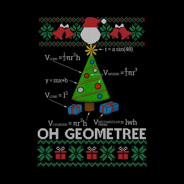 Funny Math Geometry Christmas Tree Geometree Teacher Funny Christmas by SloanCainm9cmi