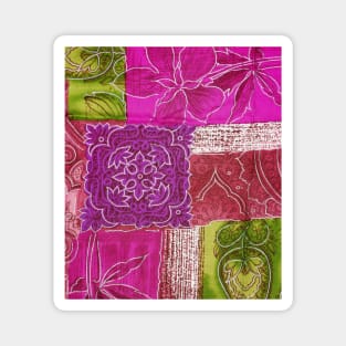 Bright Colorful Patch Abstract Tapestry Pattern Art Print Pattern Design Magnet