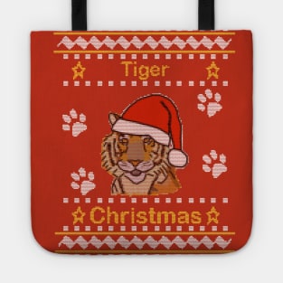 Ugly Christmas Sweaters Tiger Tote