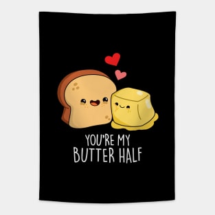 You're My Butter Half Cute Couple Butter Pun Tapestry