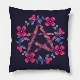 Floral Pentagram Pillow