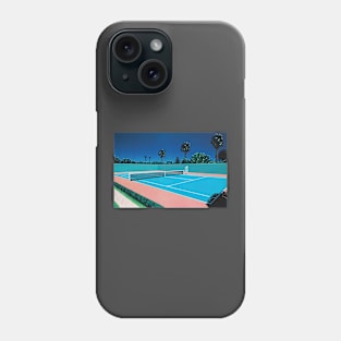 hiroshi nagai  - Tennis Court by Hiroshi Nagai Phone Case