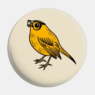 Cute Little Bird Nerd Pin