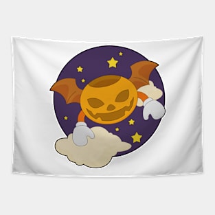 Halloween Pumpkin Night Tapestry