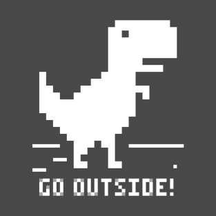 Offline Dino - white T-Shirt