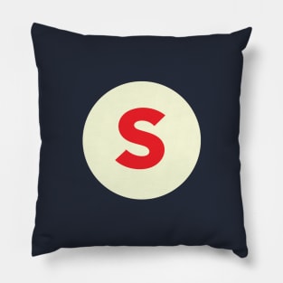 Vintage S Monogram Pillow