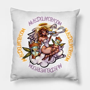 Mjs Smoking Angel Pillow