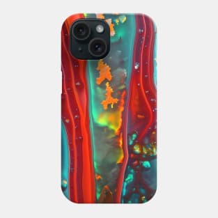 Gemstone Agate Jasper texture 5 Phone Case