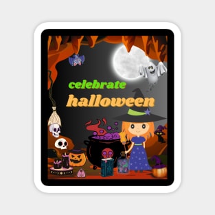 celebrate halloween Magnet