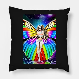 Elf with butterfly wings Pillow