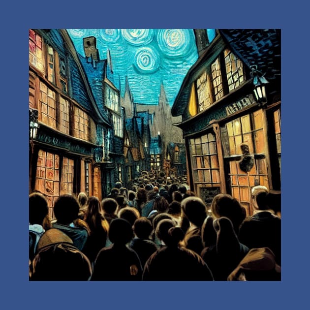 Starry Night in Diagon Alley by Grassroots Green