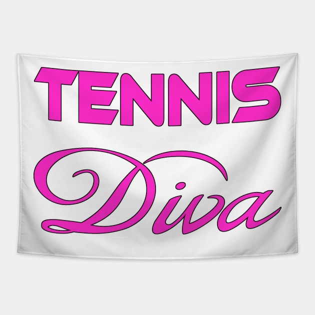 Tennis Diva Tapestry by Naves