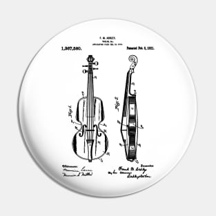 Violin 1921 Patent Pin