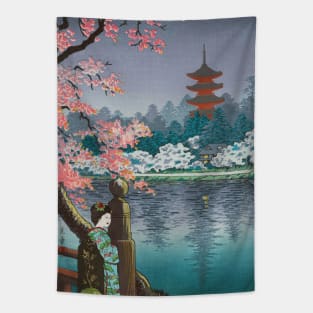 Ueno Park by Tsuchiya Koitsu Tapestry