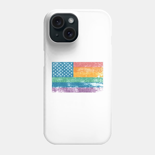 American Flag Rainbow Phone Case by StodSquad