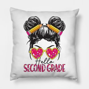 Hello Second Grade Team 2nd Grade Back to School Teacher Kid Pillow