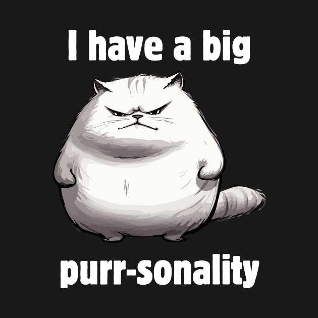 I have a big purr-sonality by Meow Meow Designs