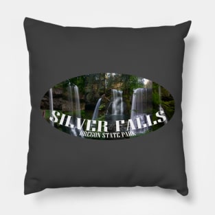 Silver Falls State Park Oregon Pillow