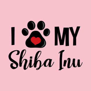 I Love My Shiba Inu T-Shirt