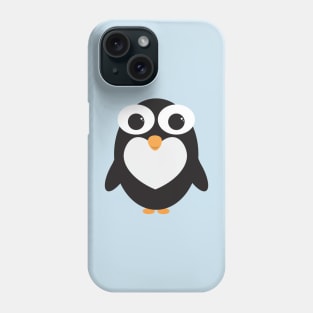 Cute penguin design with white heart Phone Case