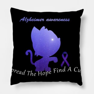 Alzheimer Awareness Spread The Hope Find A Cure Gift Pillow