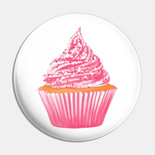 Pink cupcake marker illustration Pin