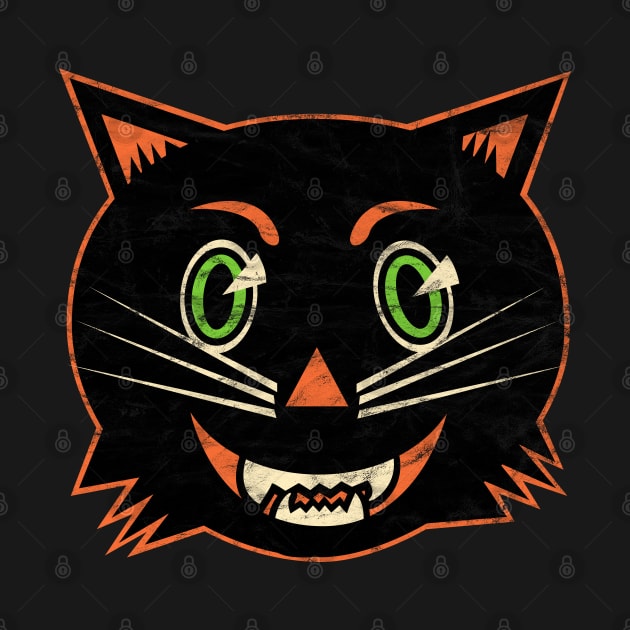 Vintage Halloween Black Cat by LMHDesigns