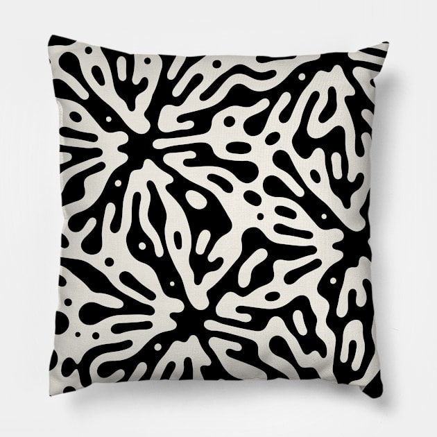 Splash Pattern Pillow by Vintage Dream