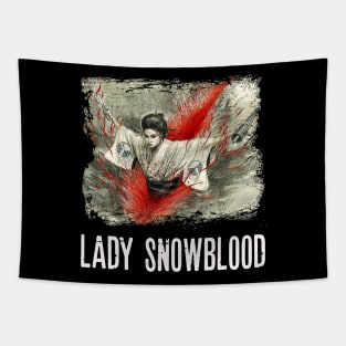 Cherry Blossom Blades Elegant Violence on Display with Snowblood Tees Tapestry