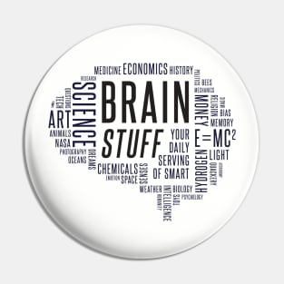 Brain Stuff Calligram Pin