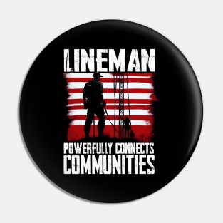 American Lineman T-Shirt Pin