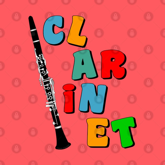 Colorful Clarinet by Barthol Graphics