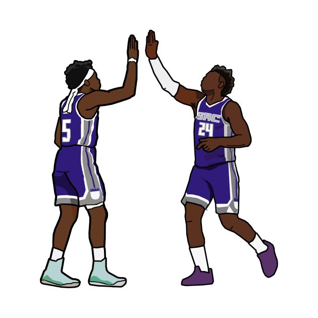 Deaaron Fox x Buddy Hield Sacramento Kings by xavierjfong