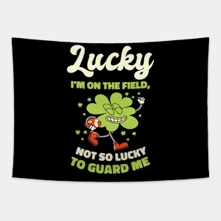 St. Patrick's Day American Football Shamrock Clover Rugby Tapestry