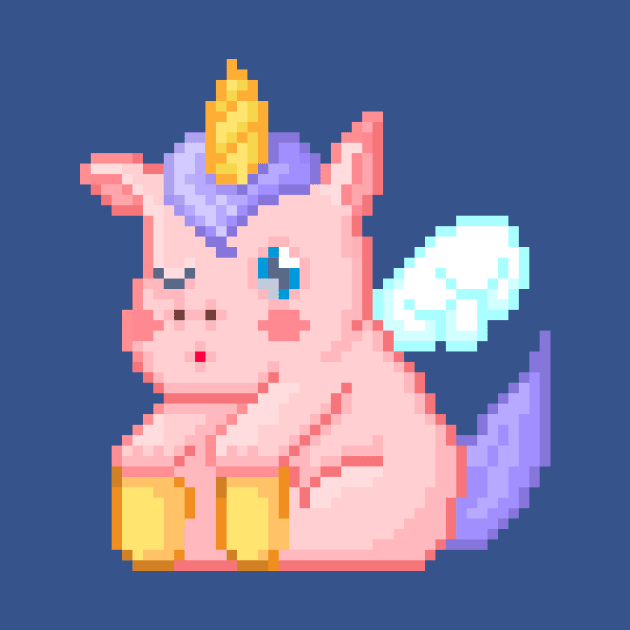 Pixel Unicorn by hahaha.creative