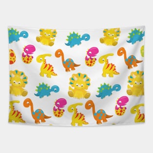 Cute Dinosaurs, Pattern Of Dinosaurs, Baby Dino Tapestry