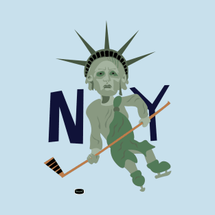 Lady Liberty Hockey T-Shirt