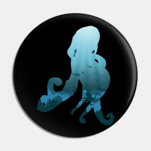 Octopus landscape Pin