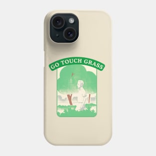 Go Touch Grass | Internet Meme | Retro Style Aesthetic Phone Case