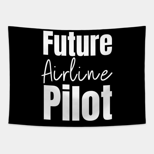 Airline Pilot Tapestry by HobbyAndArt