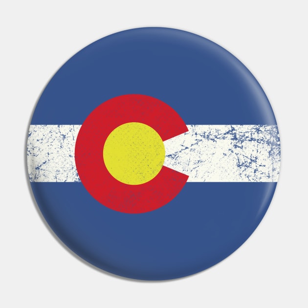 colorado flag vintage Pin by inkzella