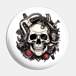 Garage Skull Design Pin