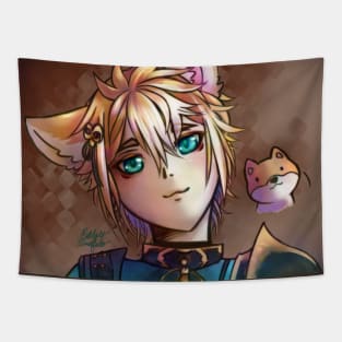 Gorou - Genshin Impact - Cute Kawaii Anime Fan Art Tapestry