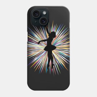 Ballerina With Tutu in Silhouette Phone Case