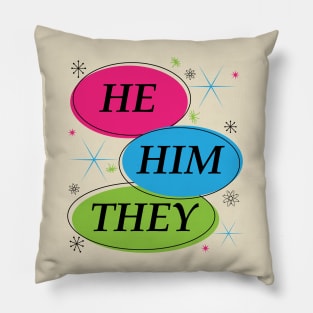 He They pronouns Pillow