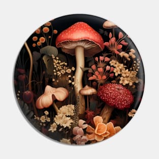 Magical mushrooms - gothic forest Pin