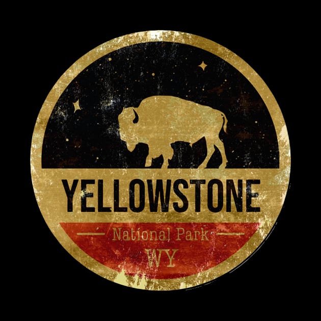 Yellowstone National Park Fresh Retro by JayaUmar329