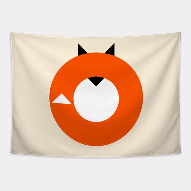 A Most Minimalist Fox Tapestry by NicholasEly