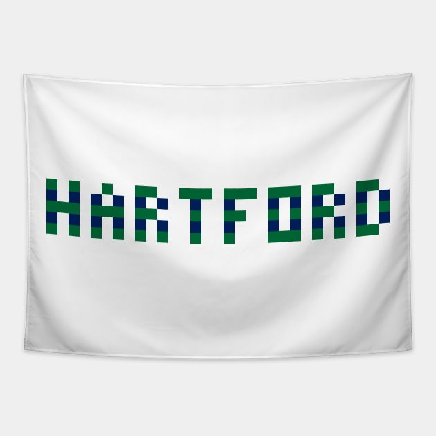 Pixel Hockey City Hartford 1992 Retro Tapestry by gkillerb